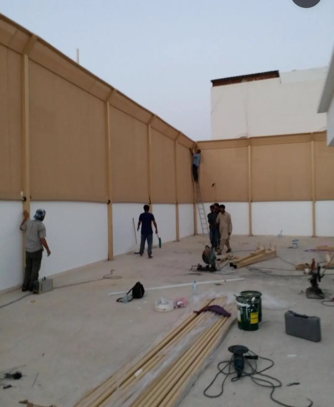 سواتر — نموذج 3 — نموذج ساتر — من أعمال ركن المقصورة في جدة.